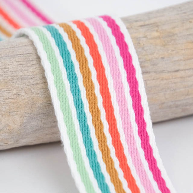 40MM Multi-Stripe Strap - Maison Klem